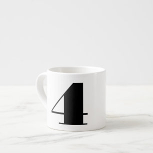 Number Espresso Coffee Tasse