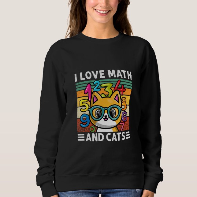 Number Learning calculator costume matc day Math O Sweatshirt (Vorderseite)