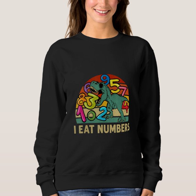 Number Learning calculator costume matc day Math O Sweatshirt (Vorderseite)