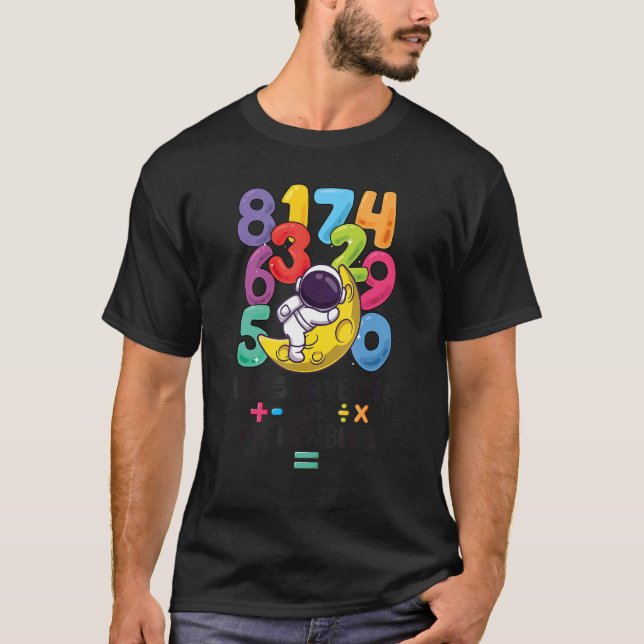 Number Learning Computer Anzug matc day Math O T-Shirt (Vorderseite)