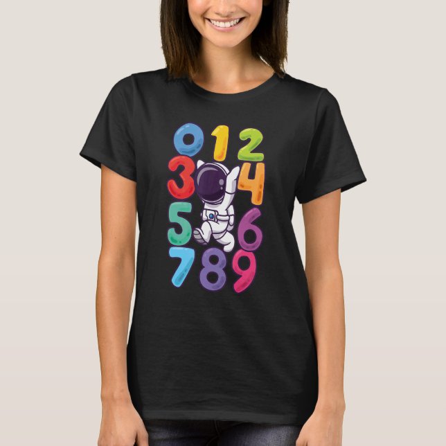Number Learning Computer Anzug matc day Math O T-Shirt (Vorderseite)