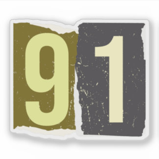 Number Magazine Ransom 91 Aufkleber