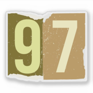 Number Magazine Ransom 97 Aufkleber