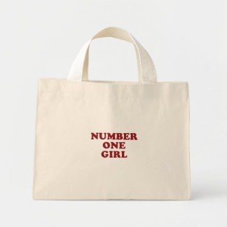 Number One Girl Tote Bag Mini Stoffbeutel