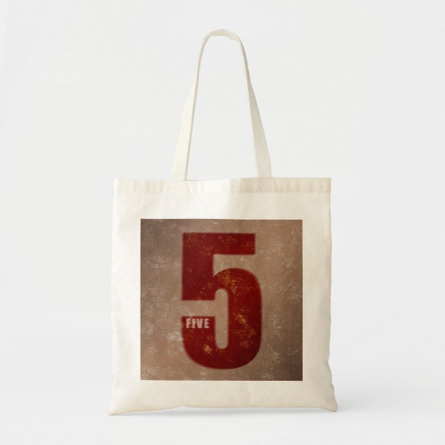 number tote bag-5 tragetasche (Vorne)