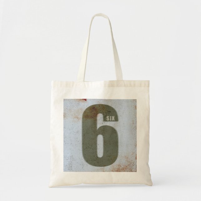 number tote bag-6 tragetasche (Vorne)
