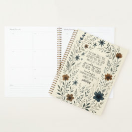 Numbers 6:24–26 Priestly Blessing Vintage Floral Planer