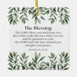 Numbers 6:24-26 The Lord Bless You and Keep You Keramikornament