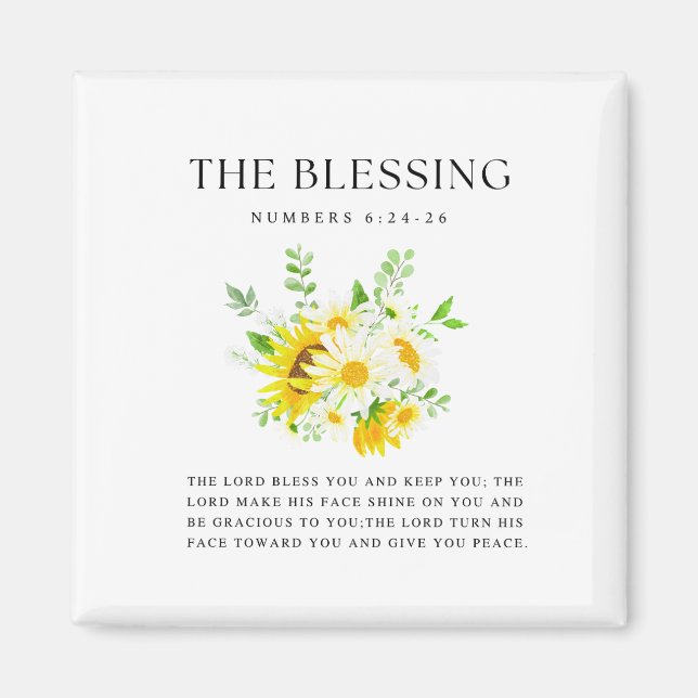 Numbers 6:24-26 The Lord bless you and keep you Magnet (Vorne)