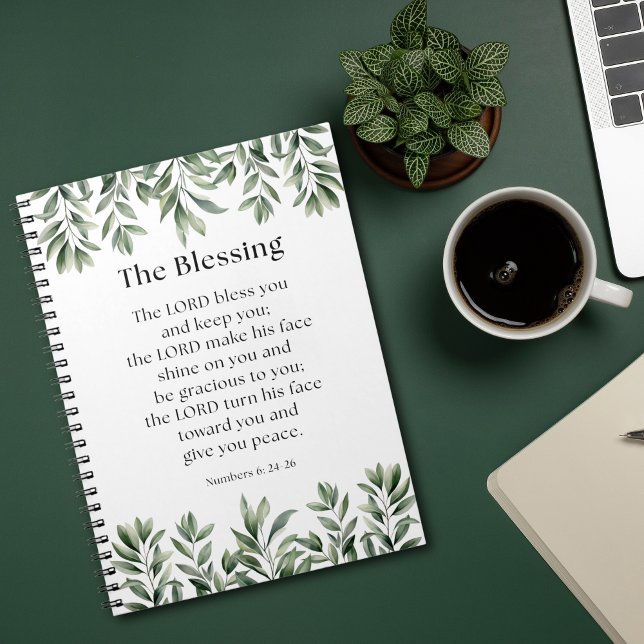Numbers 6:24-26 The Lord Bless You and Keep You Notizblock (Von Creator hochgeladen)