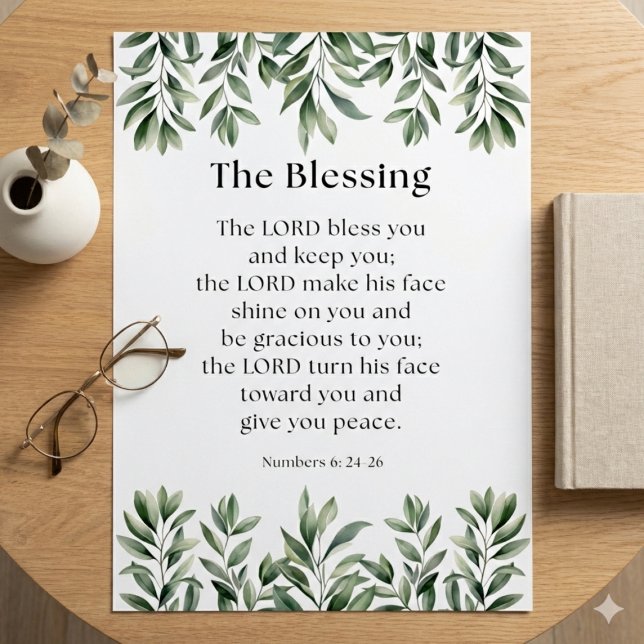 Numbers 6:24-26 The Lord Bless You and Keep You Poster (Von Creator hochgeladen)