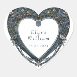 Numenorean Royal Wedding Herz-Aufkleber