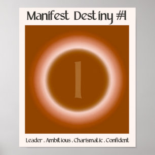 Numerology Life Path 1 - Manifestziel Poster