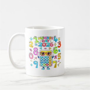 Numertag 2026 Rechner Mathe-Design für Kinder Kaffeetasse