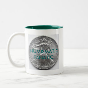 Numismatik-Fanatiker-Tasse Zweifarbige Tasse
