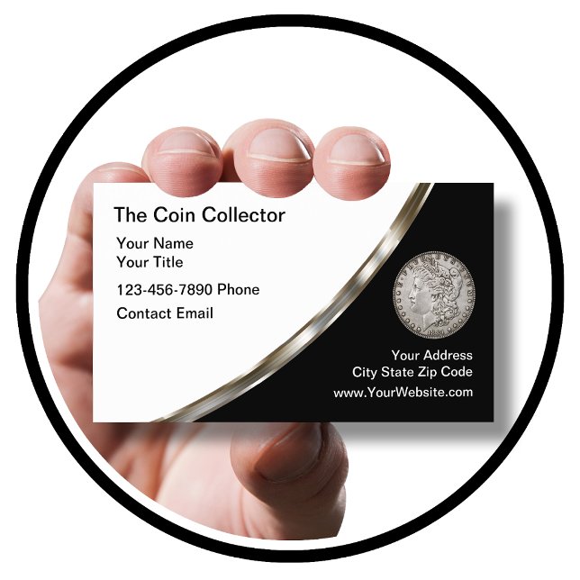 Numismatisch seltene Coin Dealer Visitenkarte (Von Creator hochgeladen)