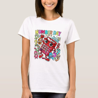 Nummentag 2026 Buntes Mathe T-Shirt für Lehrer