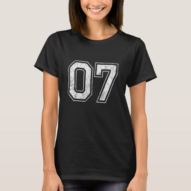 Nummer 07 T-Shirt (Vorderseite)
