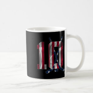 Nummer 10 Jahre Eishockey 10. Geburtstag Kaffeetasse