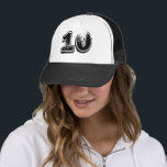 Nummer 10 LKW-LKW-Hut Truckerkappe<br><div class="desc">Classic 10. Geburtstag oder Jubiläum Party Trucker Hat</div>