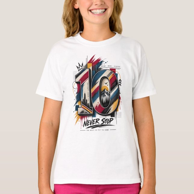 Nummer 10 T-Shirt (Vorderseite)