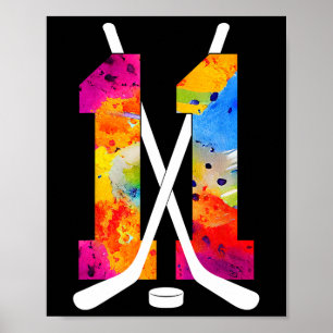 Nummer 11 Jahre Eishockey 11. Geburtstag (2) Poster