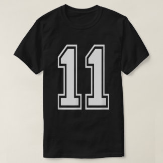 Nummer 11 Varsity Sports Team Jersey 11. Geburtsta T-Shirt
