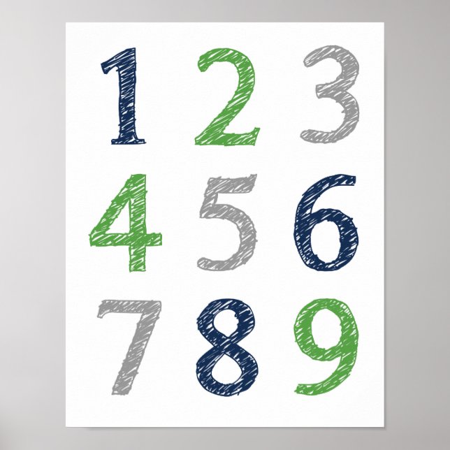 Nummer 123 Poster (Vorne)