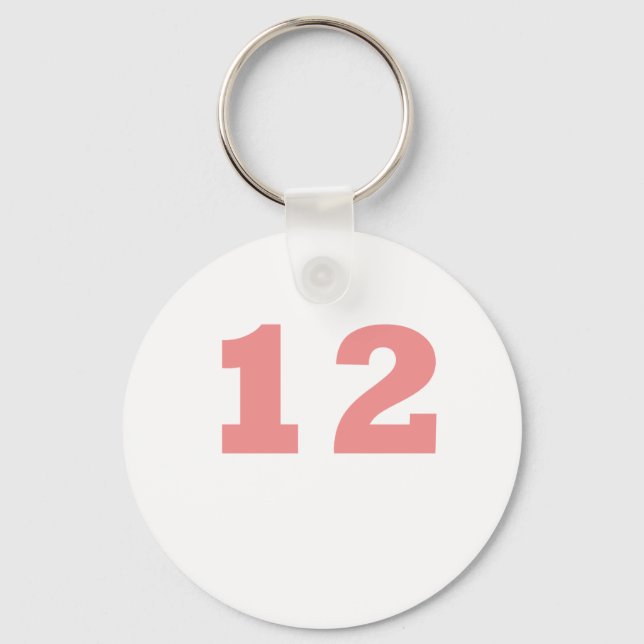 Nummer 12! schlüsselanhänger (Vorderseite)