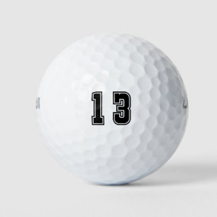 Nummer 13 golfball
