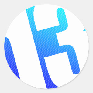 Nummer 13 runder aufkleber