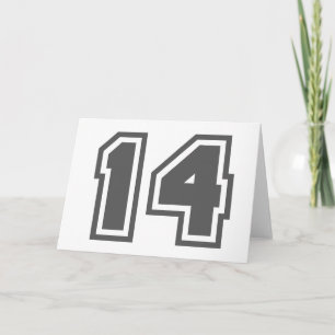Nummer 14 karte