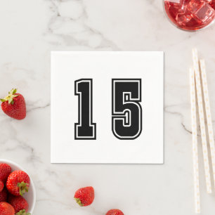 Nummer 15 serviette