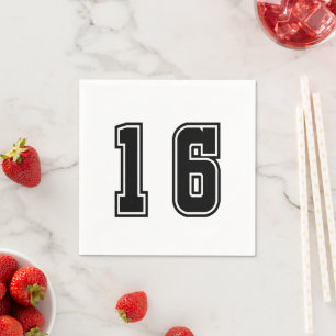 Nummer 16 serviette