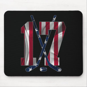Nummer 17 Jahre Eishockey 17. Geburtstag Mousepad