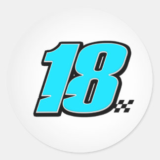 Nummer 18 - Aufkleber