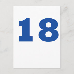 Nummer 18! postkarte