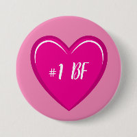 Nummer 1 BF Einfache rosa Herzgrafik