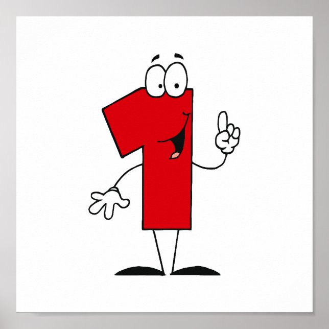 Nummer 1 Geburtstag T Shirts und Geschenke Poster (Vorne)