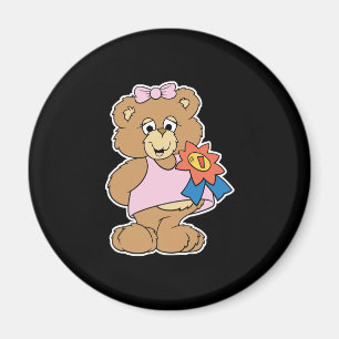 Nummer 1 Girl Bear Magnet