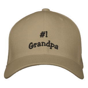 Nummer 1 Grandpa-Baseballkappe Bestickte Baseballkappe