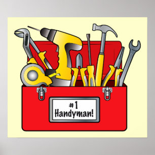 Nummer 1 Handyman Poster