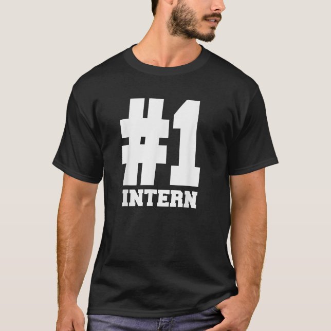 Nummer 1 Intern Tee Shirts Epic für Praktikanten (Vorderseite)