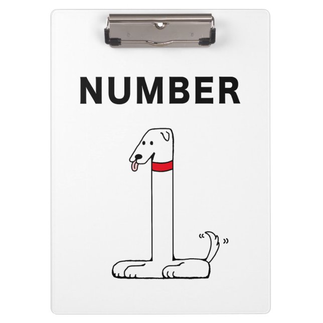 Nummer 1 klemmbrett (Vorderseite)