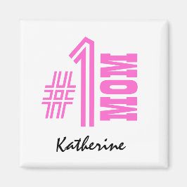 Nummer 1 Mama Beste Mama je Individuelle Name V8 Magnet