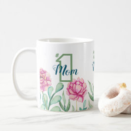 Nummer 1 Mama, Peony Garden Kaffeetasse