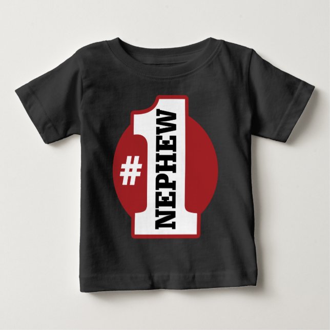 Nummer 1 Nephew Baby T-shirt (Vorderseite)