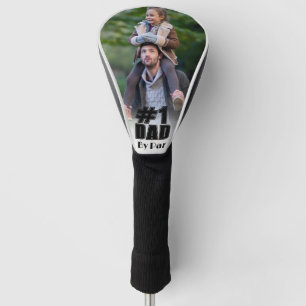 Nummer 1 Papa in par Varsity-Schriftart Golf Headcover
