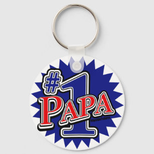 Nummer 1 Papa Schlüsselanhänger