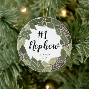 Nummer 1: Personalisiertes Geschenk von Tante Onke Keramik Ornament